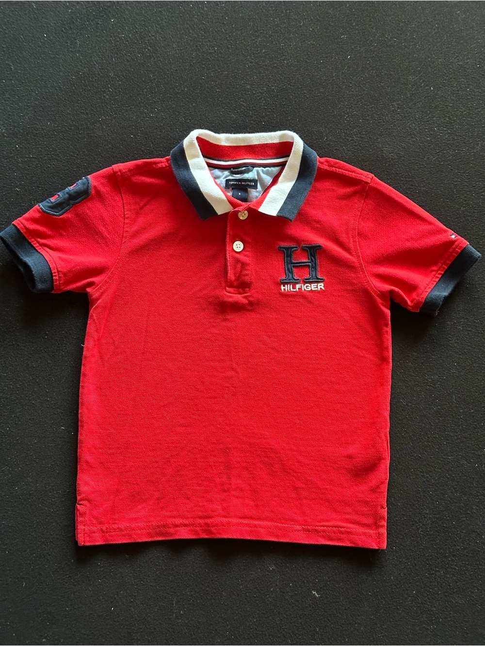 Tommy Hilfiger Kids ’ Polo Shirt – Red, Size 5